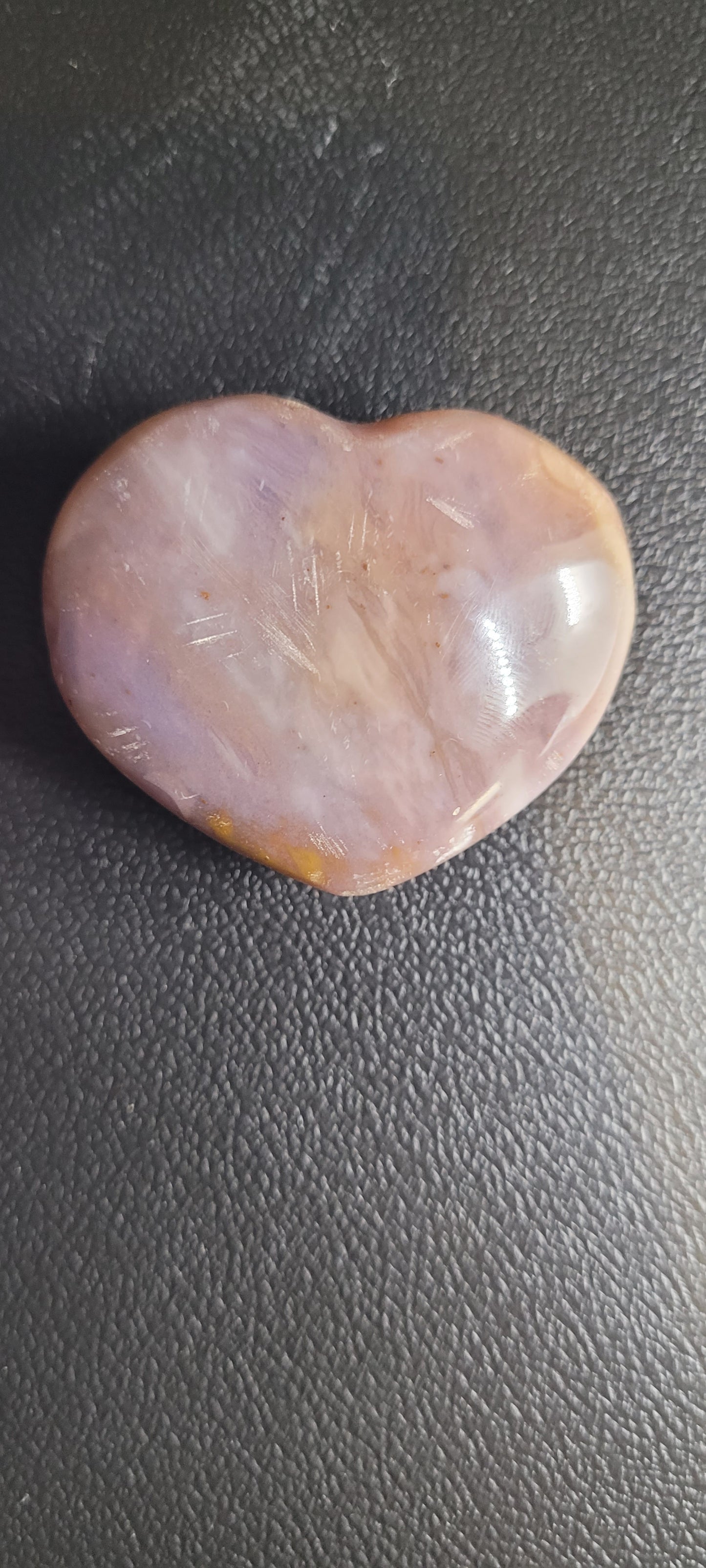 Purple Ocean Jasper heart.