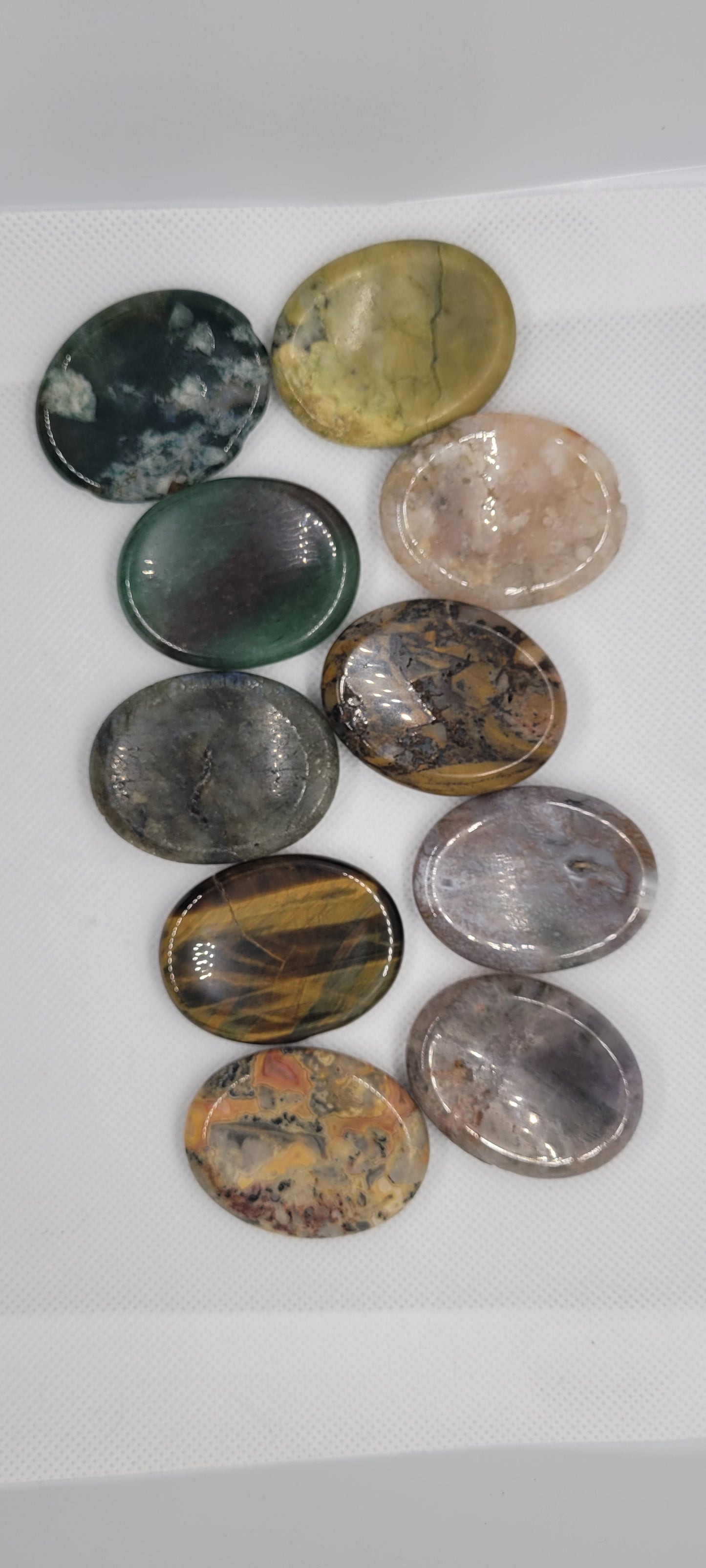 Crystal worry stone