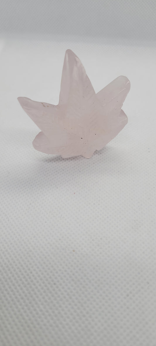 Rose quartz carving