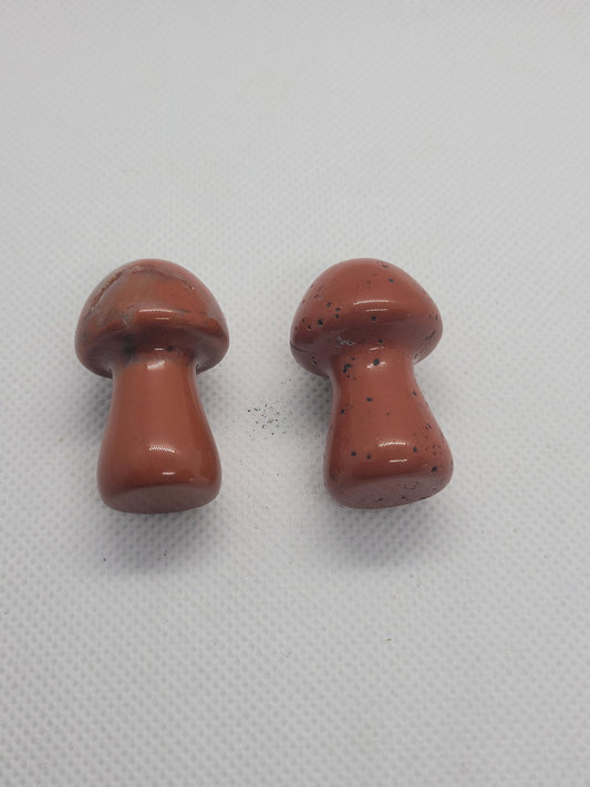 Red jasper medium mushrooms