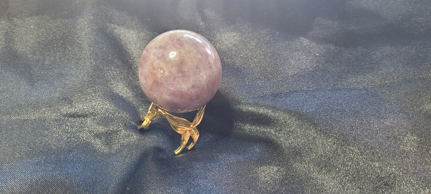 Purple fluorite sphere