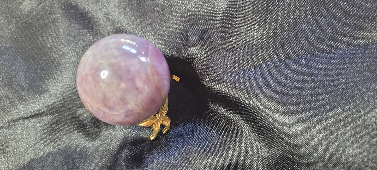 Purple fluorite sphere